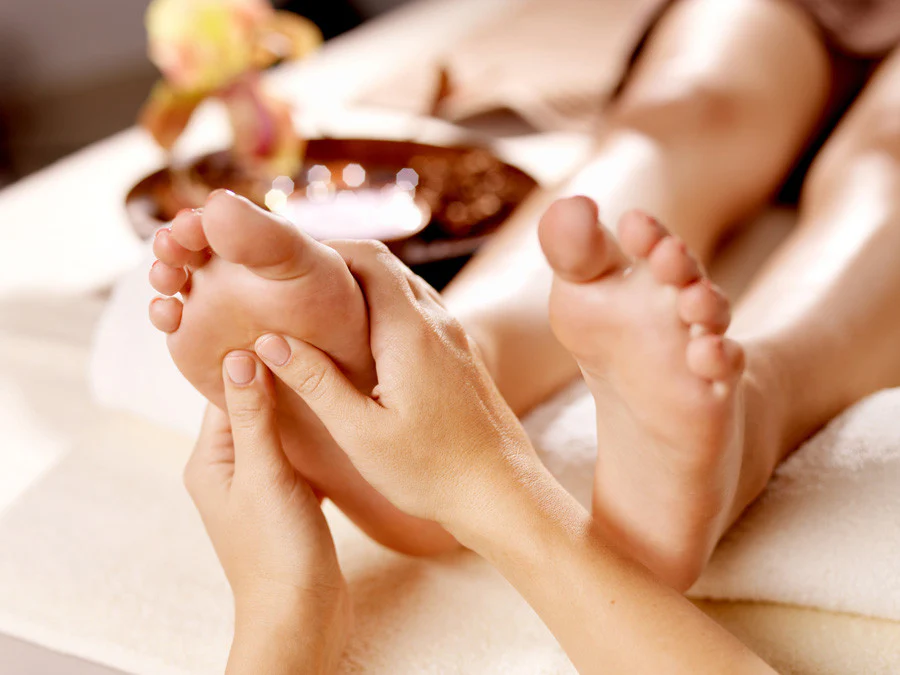 Reflexology foot massage